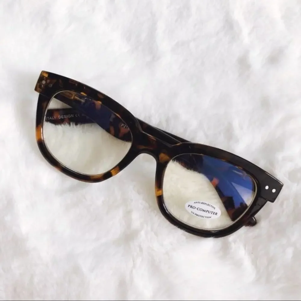 Jade Brown Computer Blue Light Glasses